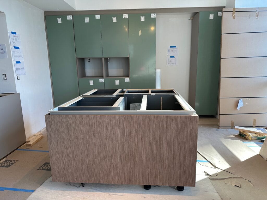 Cabinet Installation Process